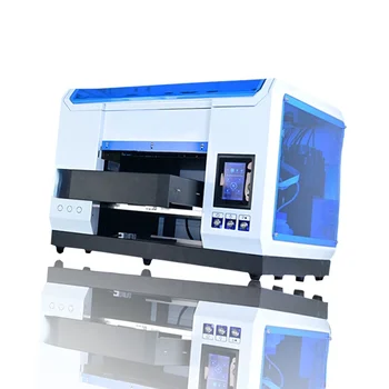 Цветен UV DTF принтер A3 с двойна глава Tx800, лакировочная машина за корпуса на телефона, дърво, акрил, етикет за бутилка, стъкло, метал